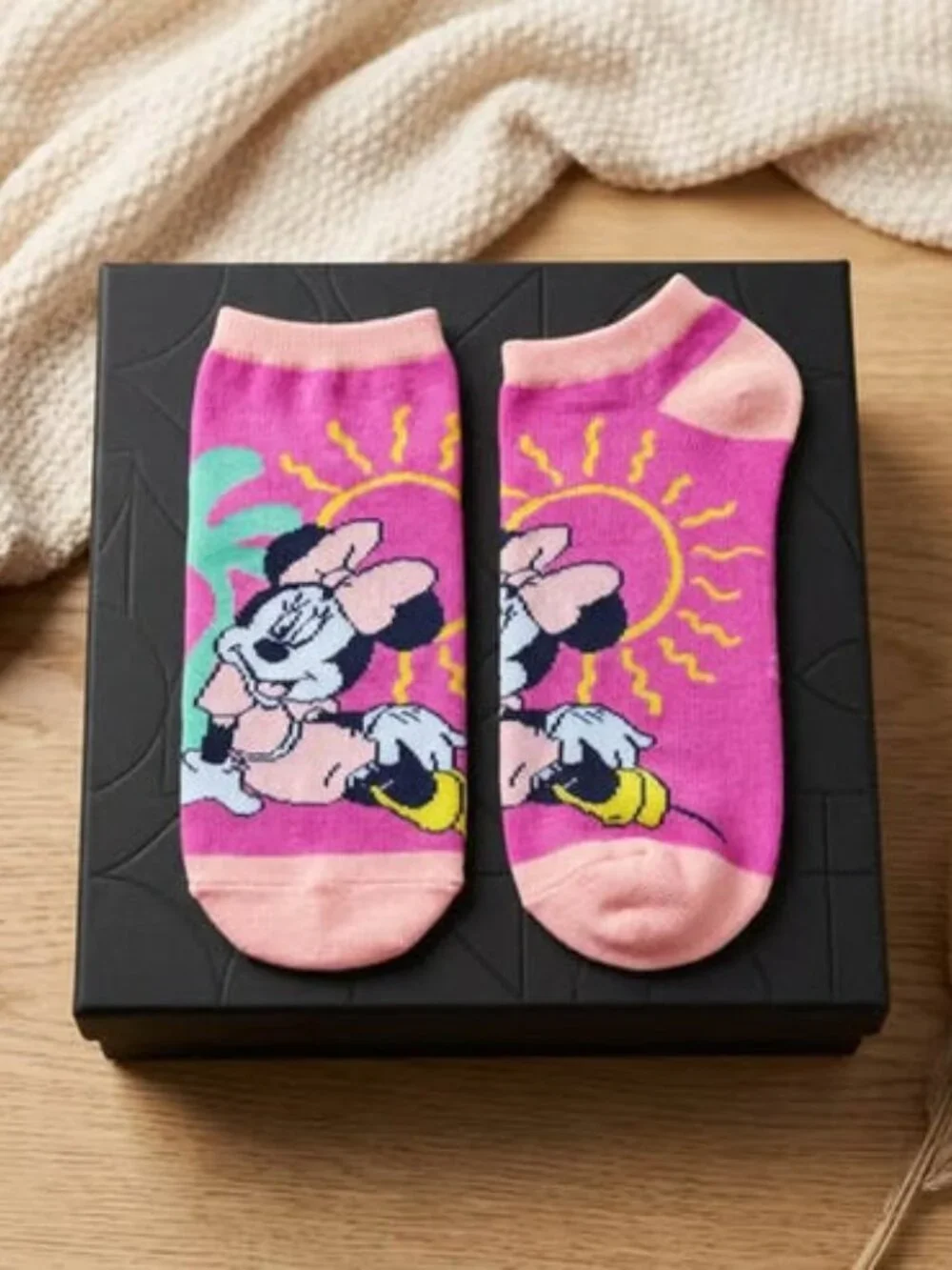 6 Pairs Women's Low Cut Ankle Socks Size 9-11 Colorful Cartoon Character Novelty